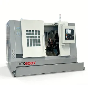 30kw Centro de Torneado CNC Tck600y Posicionamiento de Alta Precisión del Eje C