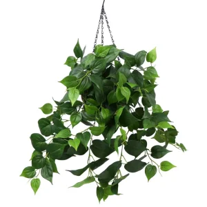 Artificial Home Outdoor Decoration Hang-Decoration Hanging Basket Faux Philo Green Plants