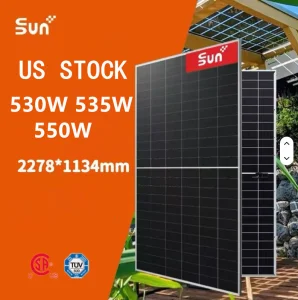 Painéis Solares Bifaciais Sunplus Tier 1 para Uso Comercial com CSA