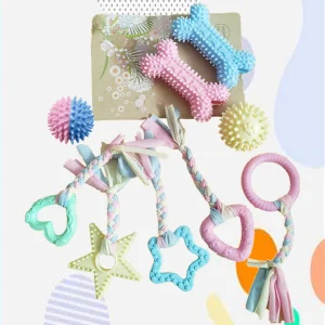 Macaron Color TPR Pet Chew Toy