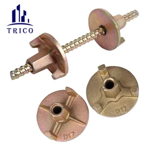 15mm 17mm Formwork Tie Rod Construction Concrete Wall Accessories Waterstop Tie Rod Wing Nut