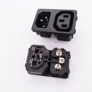Conector de Alimentação de Painel Montado UL 10A IEC 60320 C14&C13