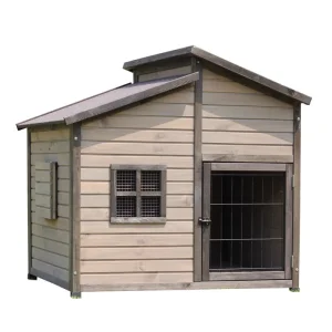 Manufacturer Luxury Outdoor Solid Wood Universal Dog Kennel Waterproof Dog Cage Villa Extra Large Dog House Furniture