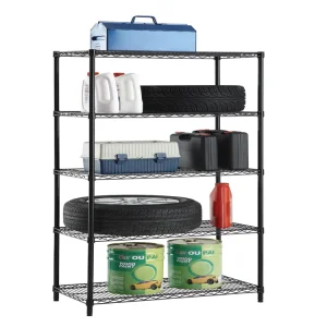 Wholesale Metal 5 Tier NSF Chrome Wire Racks Adjustable Stainless Steel Shelf Wire Shelving