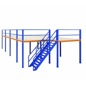 Heavy Duty Steel Mezzanine Floor System Custom High Density Industrial Manufacturers Warehouse Storage Platform