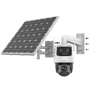 Hikvision 7-Inch 4MP Solar-Powered Security Dome Camera Kit