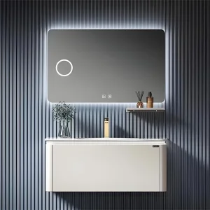 Frameless Bathroom Mirror High-Definition Silver Anti-Fog Wall-Mounted Niche Design Mirror