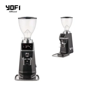 1kg Hopper 64mm Flat Burr 370W Professional Electric Coffee Grinder for Business