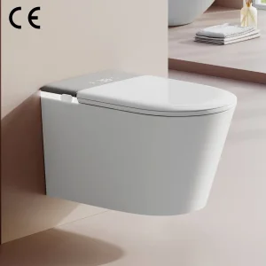 Factory Price 2025 Wall-Hung Smart Toilet P-Trap Automatic Intelligent Suspended Bidet Wc
