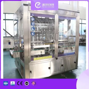 4-in-1 Piston Filling Machine for Viscous Liquid Automatic Bottling, Capping &amp; Labeling for Pet/Glass, ±0.5%