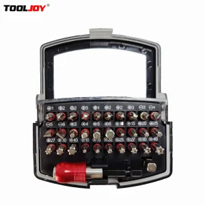 Comprehensive 32PCS Sandblasted Impact Bit Screwdriver Bit Set