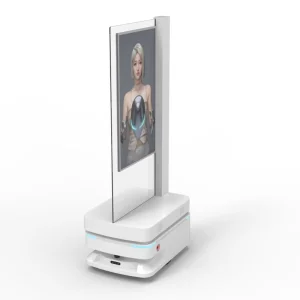 43'' Double-Sided LCD Smart Ad Robot Featuring Autonomous Navigation Automatic Charging and Continuous Video/Ad Playback