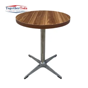 High-End Retro Industrial Style Wooden Customizable Commercial Restaurant Coffee Shop Bar Negotiation Dining Table