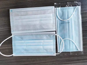 3 Capa de mascarilla desechable colgante para la cara