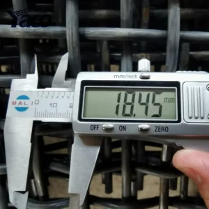 Ganchos de Placa de C de Alta Resistência 65mn 45# Malha de Filtro Quadrada Tecida Crimpada para Tela Vibratória de Triturador