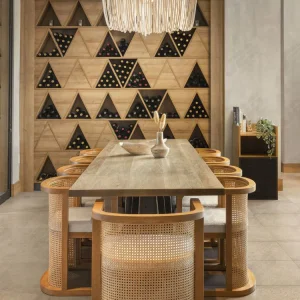 Cozy Wooden Restaurant Chair Set for Commercial Dining Environments