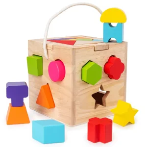 Safe Montessor Multi-Functional Shape Cognition Matching Other Building Block Box Creative DIY Tangram Puzzle Learning Toys for Kids