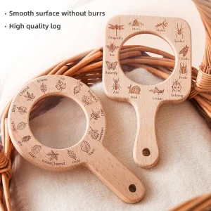 Wooden Educational Toys Magnifying Glass