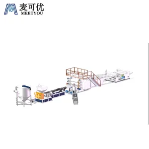 Meetyou Machinery PVC PE ABS Pet Laser Cutting Machine for Plastic Sheet Suppliers Fiber Plastic Sheet Production Line China White Plastic Extrusion Machine