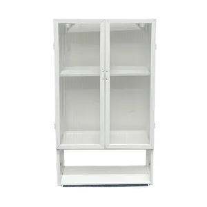 Warehouse Style Heavy Duty Steel Corner Wall-Mounted Storage Rack, Kitchenware Cabinet Simple Installation for Home Kitchen