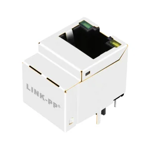 Magnetic RJ45 Connector 100 Base-T with LEDs