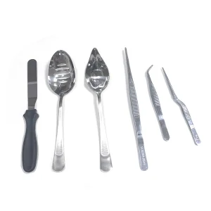 High Quality Stainless Steel Chef Plating Tools Professional Chef Kit 6 Piece Culinary Set