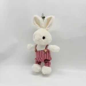 China Adorable Overalls Bunny Keychains