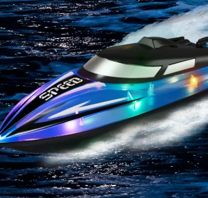 High Speed RC Speedboat Waterproof Electric Remote 20 KPH High Speed RC Speedboat Durable Toy for Kids Wholesale Waterproof