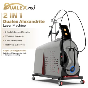 2-Handle 2-Wavelength Alexandrite Laser Ndyag