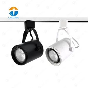 New Design Retail Showroom Cob Lighting Rail System E27 Lamp Head 7W Commercial Linear Ceil Par20 Led Track Spot Light Housing