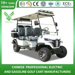Shining Brand New Design Red Electric 6 Seater Electric Golf Carts