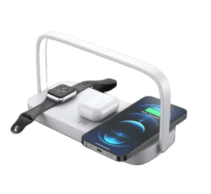 Bedside Lamp Wireless Charger LED Desk Lamp With Touch Control 3 Light Hues Table Lamp Wireless Charge for All Devices