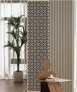 Modern Home Office Acoustic Panels High-Density Self-Adhesive Soundproof Wall Panels in Beige for Door &amp; Ceiling