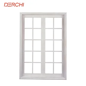 Derchi Interior Panoramic Double Glazing Picture Fixed Window Thermal Break UPVC PVC Fixed Window