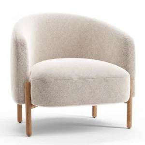 Cozy Tufted Upholstered Accent Armchair