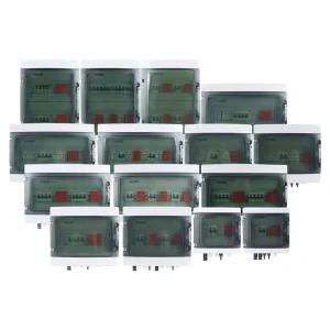 WSDB-PV1/1 IP65 1/2/3/4/ in 1/2/3/4/ OUT 1/2/3/4 Strings Array 16A 500V 1000V 1500V DC Solar PV Combiner Box for Solar System