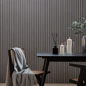 Sound Absorbing Eco Friendly Wooden Veneer MDF Slats Acoustic Panel Wood Foam Pet Backing for Walling and Ceiling