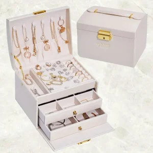 China Leather Jewelry Box Lockable
