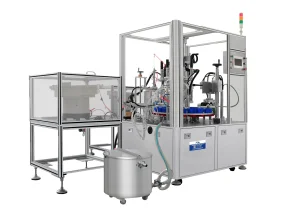 Máquina automática de llenado, crimpado y colocación de perfume neumática