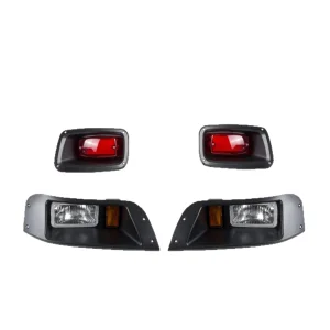 EZGO ClubCar Golf Cart Accessories New LED Headlight Turn Signal Kit Made of Durable Plastic Front and Rear