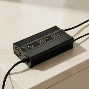 شاحن سريع موثوق لبطارية ليثيوم 2000W لعربة الجولف والمركبات الكهربائية، 48V 40A مع اتصال كانبوس IP34 مصنف