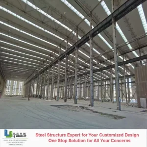 Large Span Modular Prefab Steel Structure Metal Prefabricated Warehouse Building Workshop Shed Office Mall