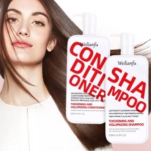 Thickening &amp; Volumizing Hair Care Shampoo and Conditioner Set Nourishing Formula for Fuller Thicker Hair