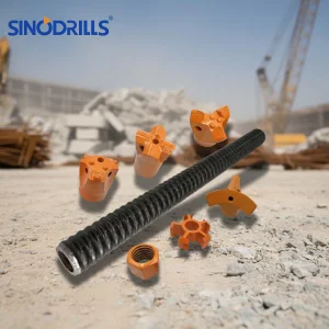 Sinodrills Rock Drilling Tools Self Drill Anchor System R51 Anchor Bolt