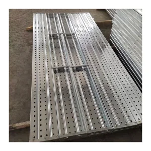 High Quality Adjustable Perforated Anti Slip Scaffold Construction High Strength Steel Plank