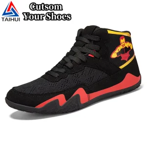 Unisex Couple Wrestling Boots Training Shoes Cotton Lining Support Custom Logo