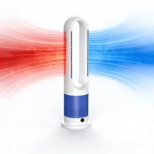 Electric Ventilator 2-in-1 Bladeless Fan Cooling and Heating Fan