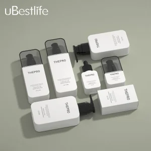 CQT High Quality Square Cosmetic Pump Bottle Lotion Oil Essence Toner