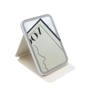 LED Square Case Travel Makeup Mirror