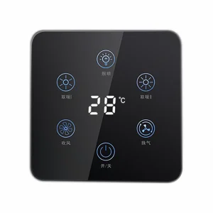 High Quality Smart Home WiFi Touch Switch Tempered Glass Panel with Printing